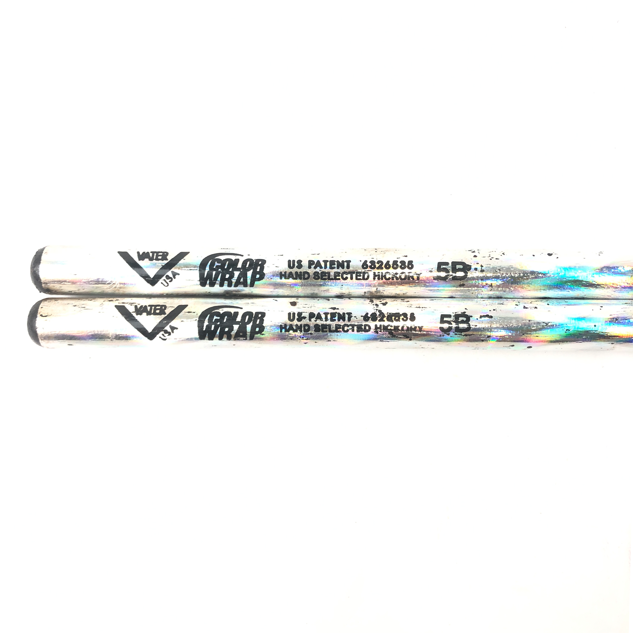 Vater VC5B-SL Sparkle Colors Wrap 5B Drumsticks (Silver)